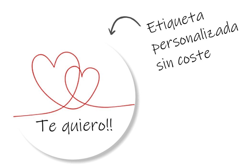 Etiqueta para personalizar envíos