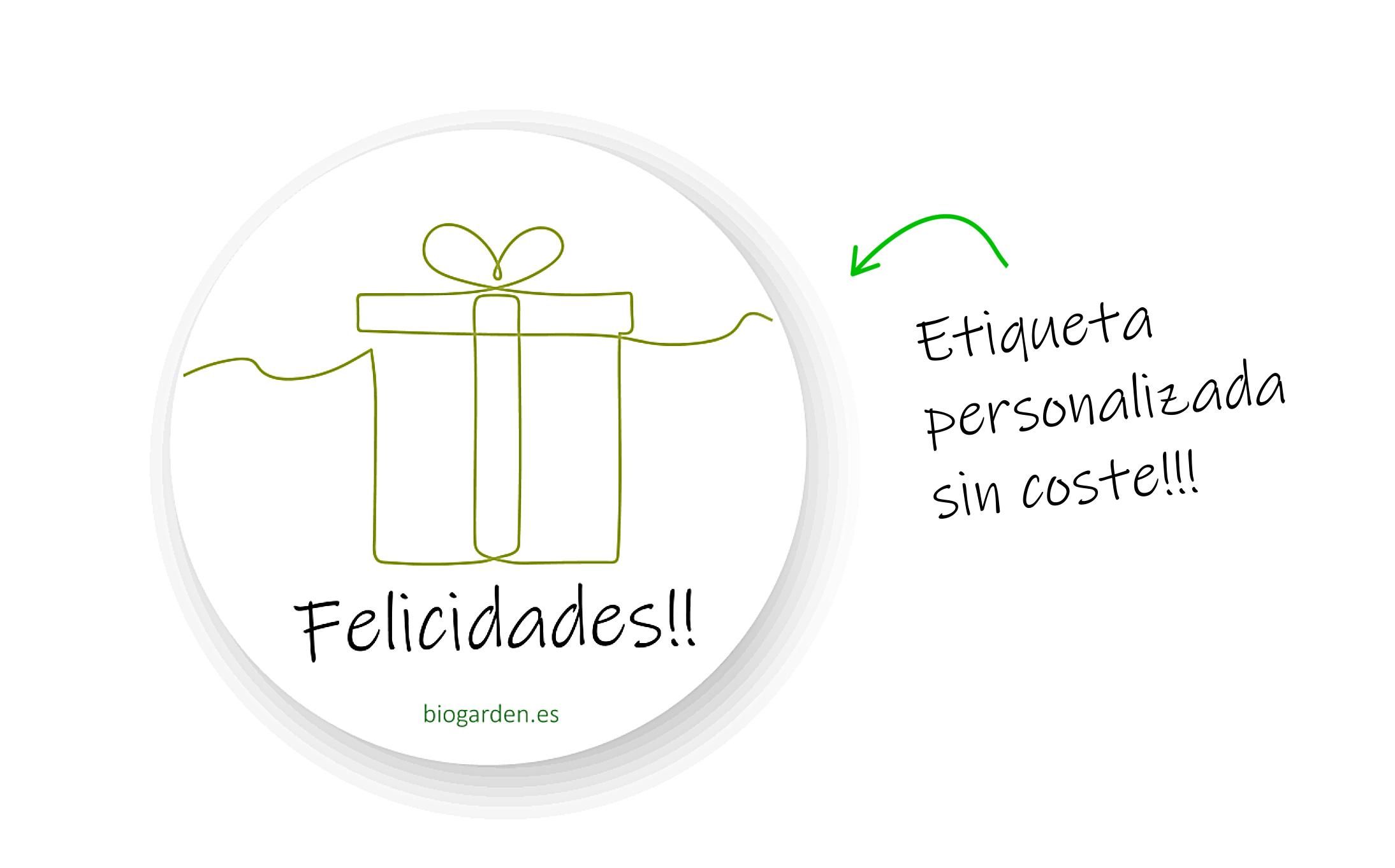 Biogarden, etiqueta personalizada sin coste